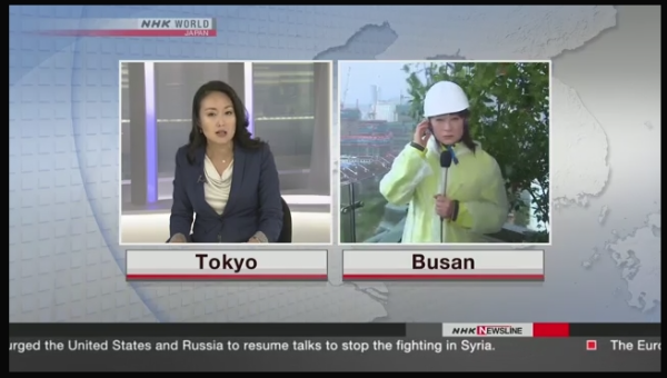 2016 NHK WORLD NEWSLINE Typhoon Chaba Hits S.Korea 写真 2